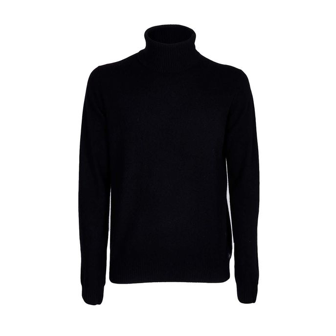 WOOL BLEND ELLIOT TURTLENECK Man Black